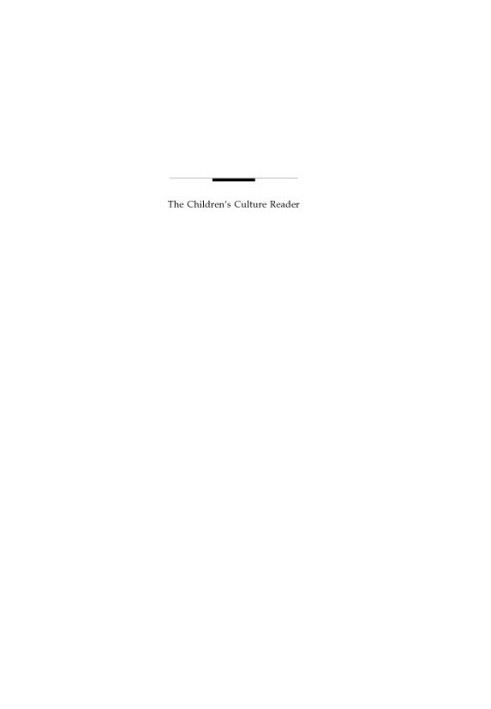 The Children's Culture Reader