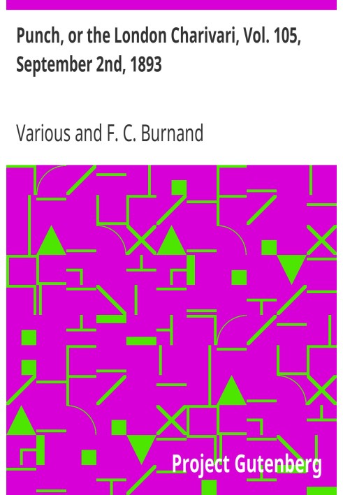 Punch, or the London Charivari, Vol. 105, September 2nd, 1893
