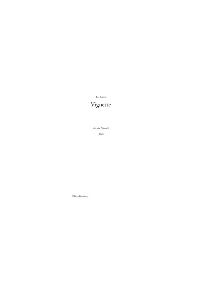 Vignette "Publicity and Advertising" (The Dresden Files, 05.5)