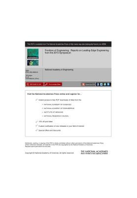 Frontiers of Engineering : Reports on Leading-Edge Engineering from the 2013 Symposium