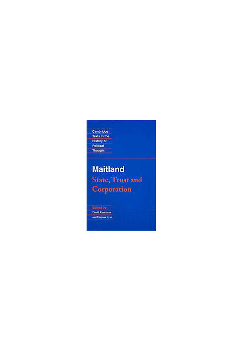 Maitland: State, Trust and Corporation