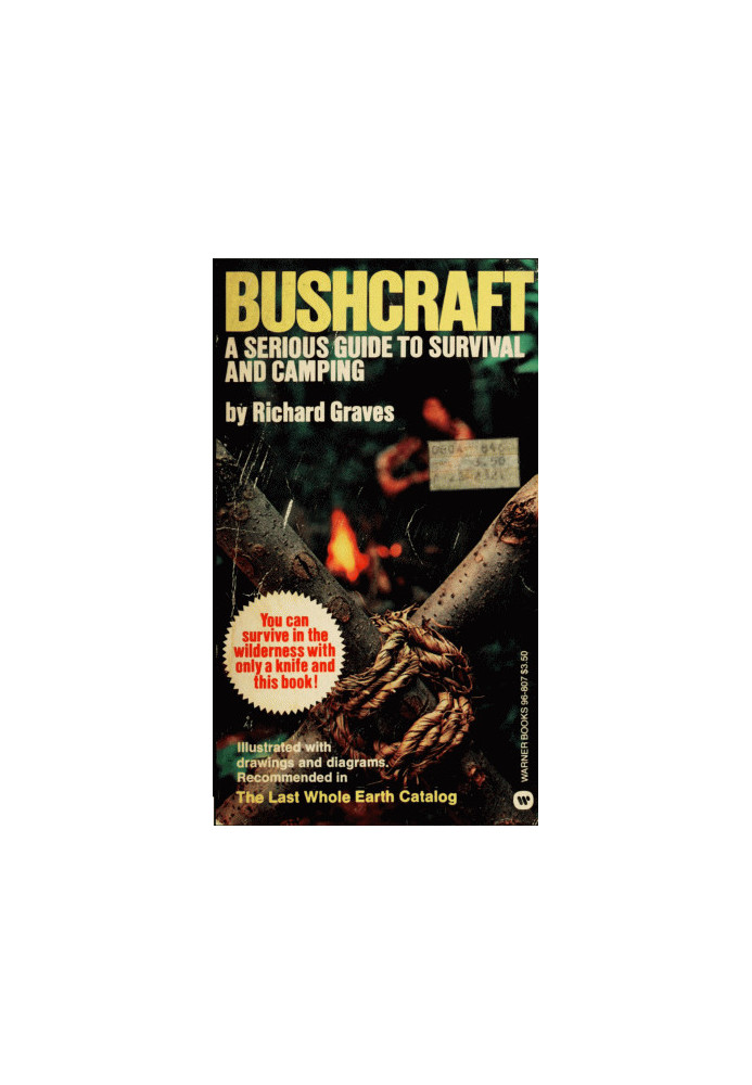 Australian Bushcraft - A Serious Guide To Survival And Camping (book cover is attached to the book)