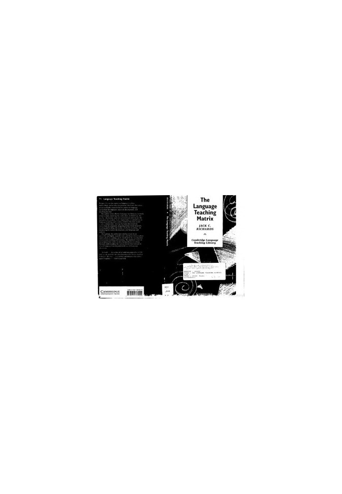 The Language Teaching Matrix (Cambridge Language Teaching Library)
