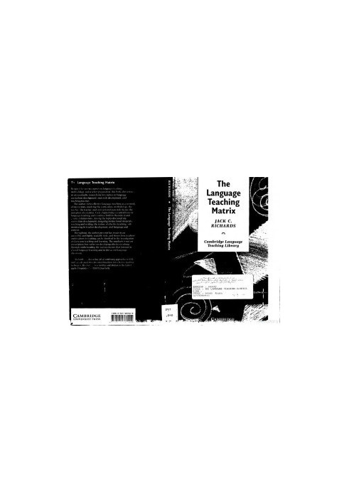 The Language Teaching Matrix (Cambridge Language Teaching Library)