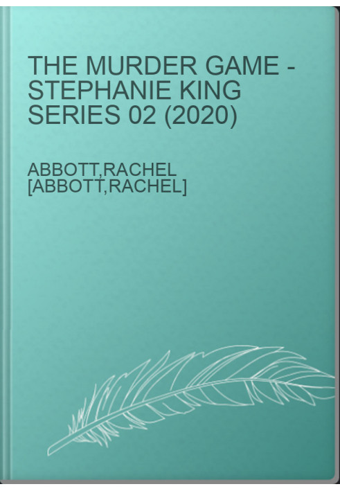 The Murder Game - Stephanie King Series 02 (2020)