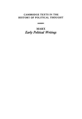 Marx: Early Political Writings