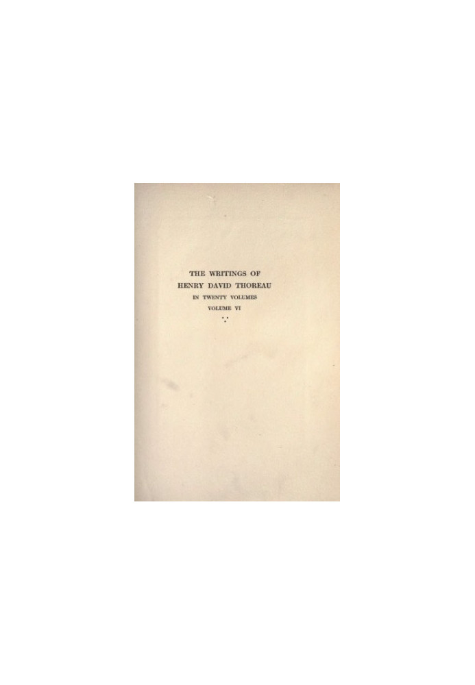 The Writings of Henry David Thoreau in 20 Volumes