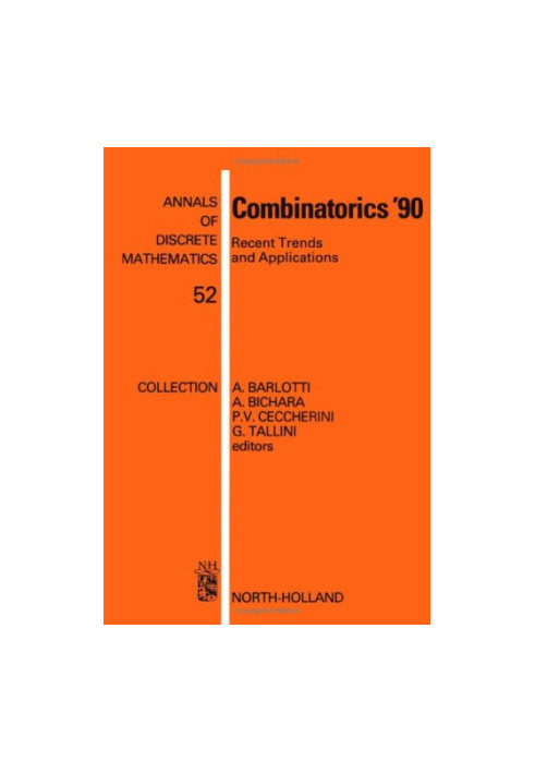 Combinatorics '90 - Recent trends and applications