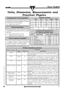 Allen Physics handbook for IIT-JEE Mains and advance