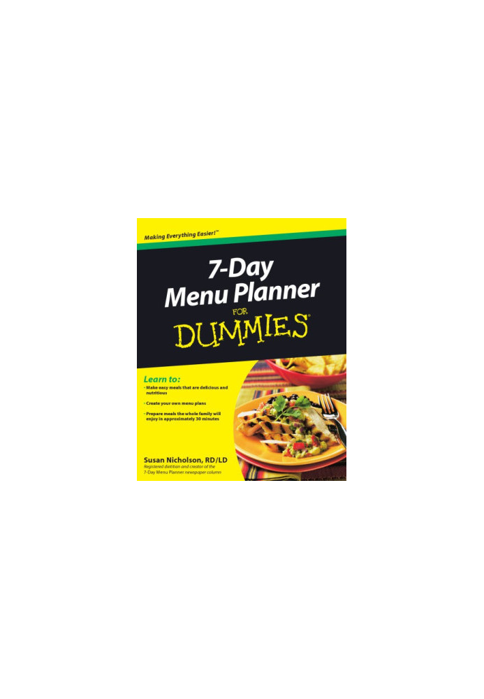 7-day menu planner for dummies