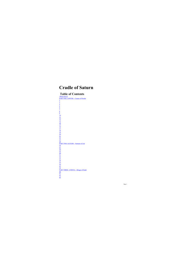 Cradle Of Saturn
