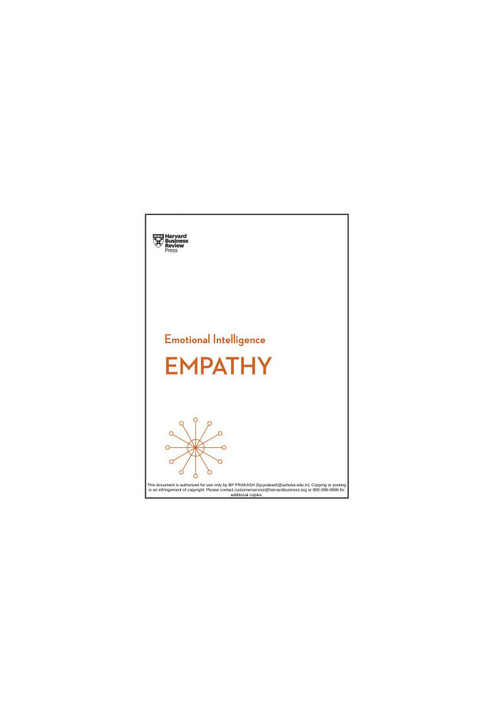 HBR Emotional Intelligence Series: Empathy