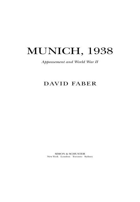 Munich, 1938: Appeasement and World War II