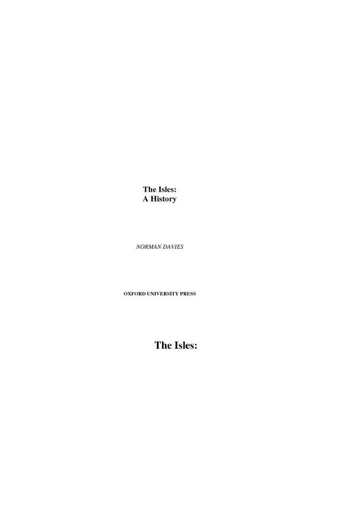 The Isles · A History