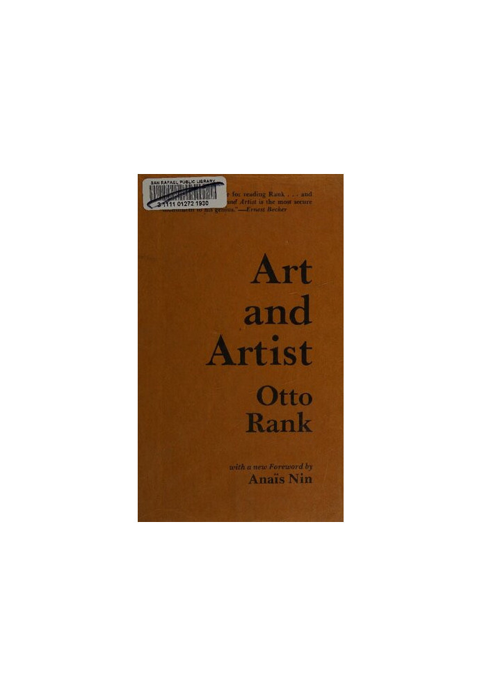 Art and Artist: Creative Urge and Personality