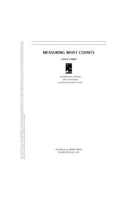 Measuring What Counts : A Policy Brief