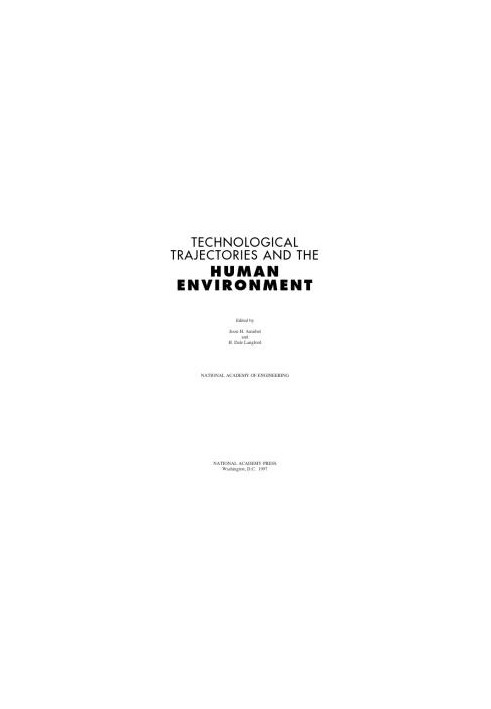 Technological Trajectories and the Human Environment