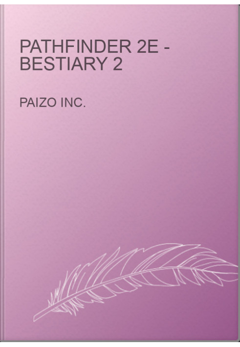Pathfinder 2E - Bestiary 2