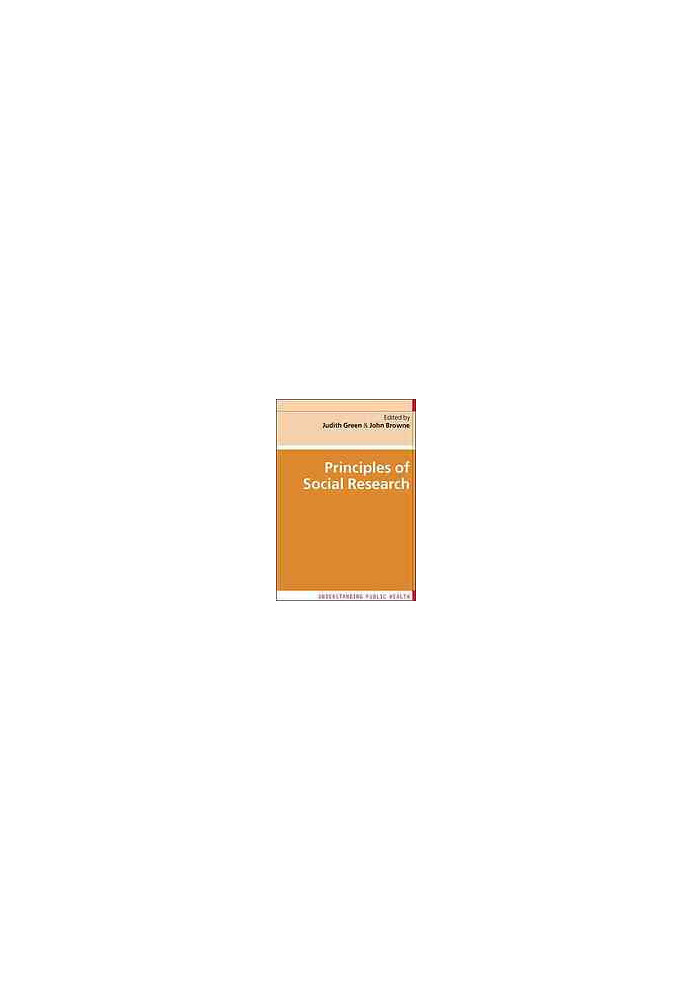 Principles of social research