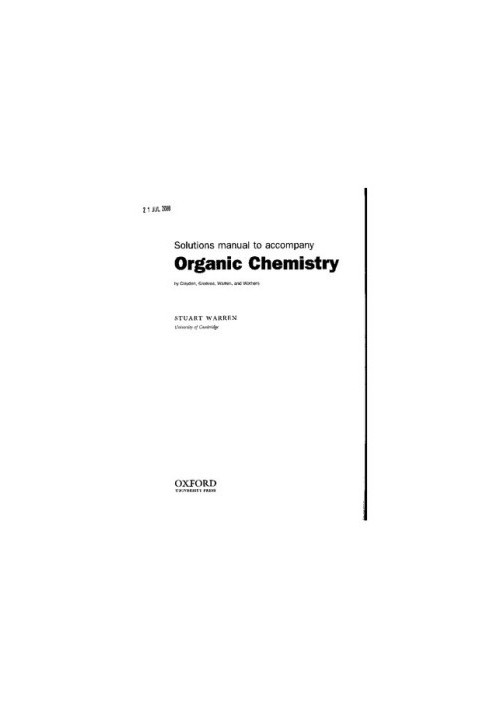 Solutions Manual to Accompany Organic Chemistry