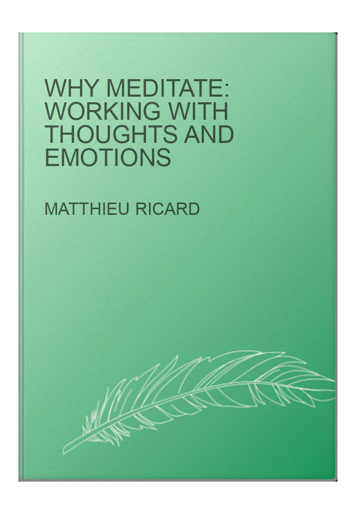 Why Meditate: Working With Thoughts and Emotions