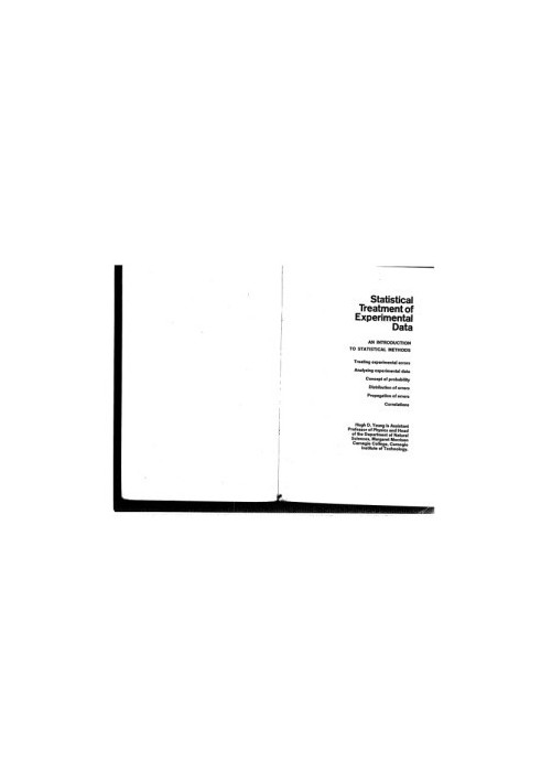 Statistical Treatment of Experimental Data