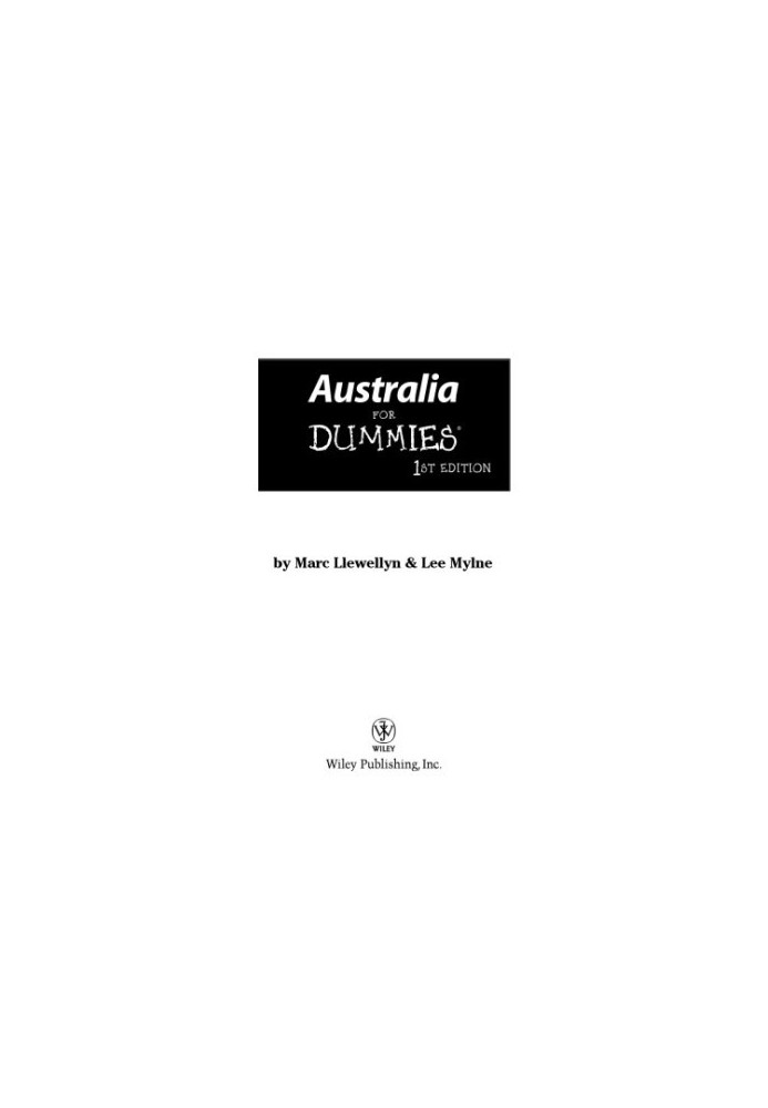 Australia for Dummies