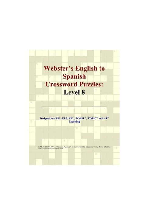 Webster's English to Spanish Crossword Puzzles - Level 8