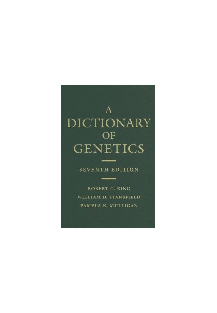 A Dictionary of Genetics