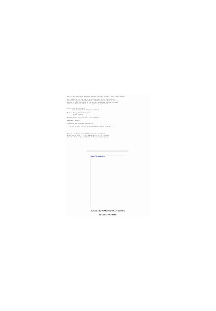 The Project Gutenberg eBook of English Painters, by H. J. Wilmot-Buxton, M.A..