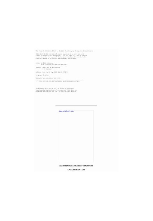 The Project Gutenberg eBook of English Painters, by H. J. Wilmot-Buxton, M.A..