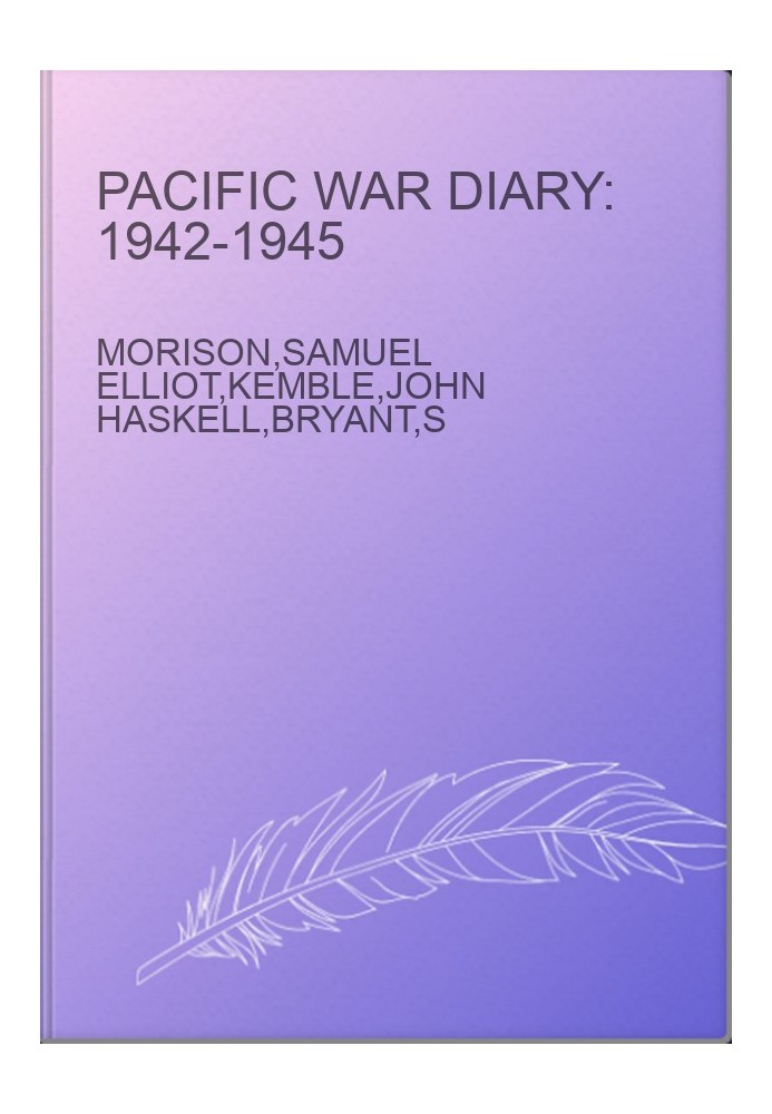 Pacific war diary: 1942-1945