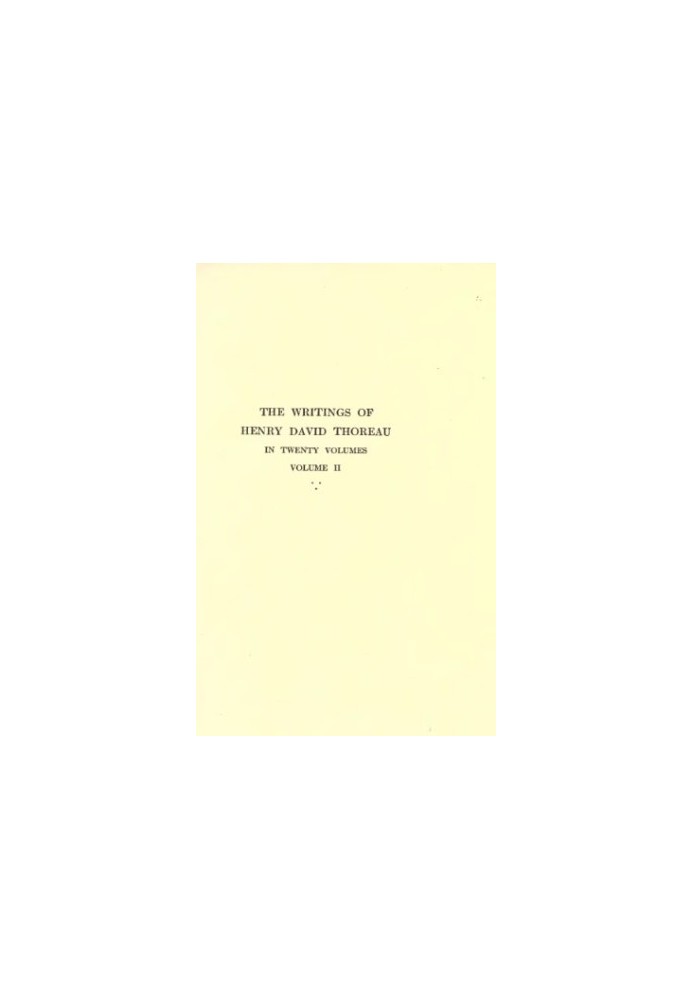 The Writings of Henry David Thoreau in 20 Volumes