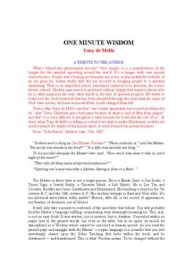 One Minute Wisdom
