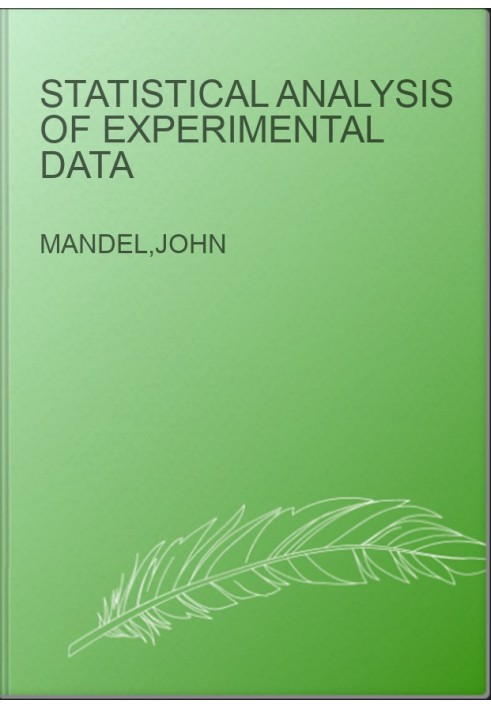 Statistical Analysis of Experimental Data