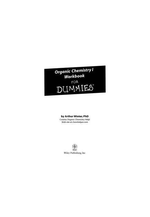 Organic Chemistry I Workbook for Dummies