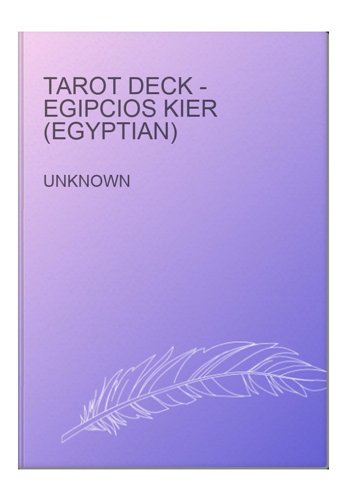Tarot Deck - Egipcios Kier (Egyptian)