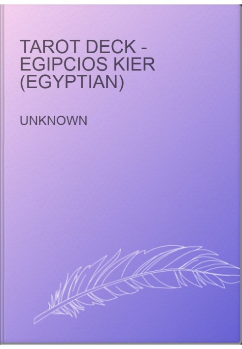 Tarot Deck - Egipcios Kier (Egyptian)