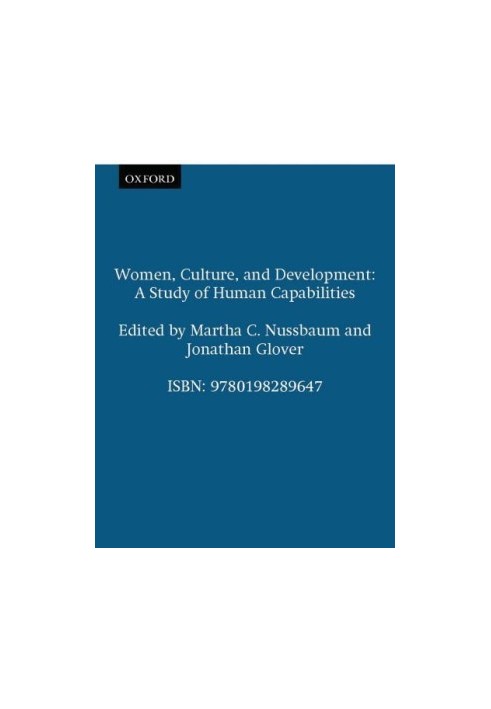 Women, Culture, and Development.