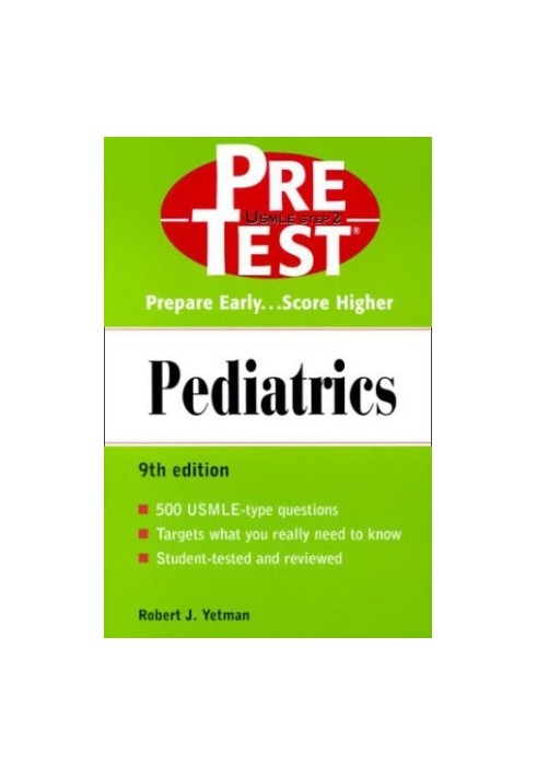 Pediatrics - PreTest Self-Assessment and Review