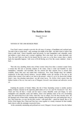 The Robber Bride