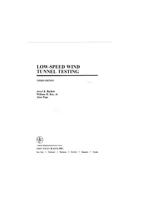 Low Speed Wind Tunnel Testing