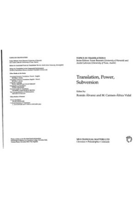 Translation Power Subversion (Topics in Translation, 8)