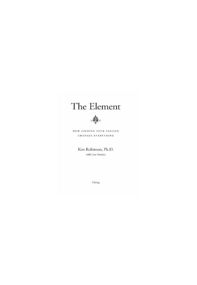 The element: how finding your passion changes everything