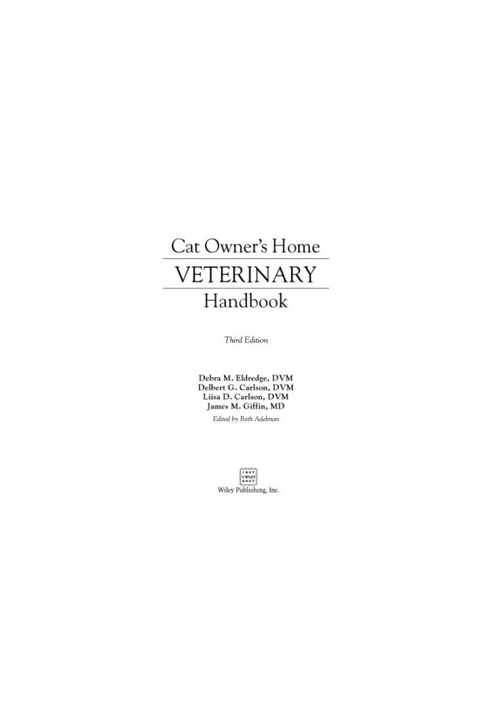 Cat Owner's Home Veterinary Handbook