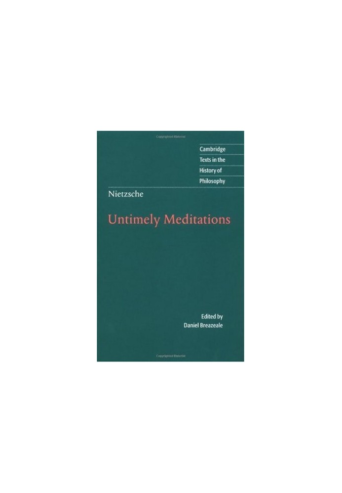 Untimely Meditations
