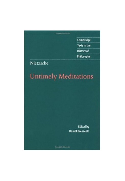 Untimely Meditations