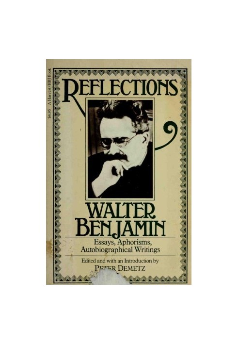 Reflections: Essays, Aphorisms, Autobiographical Writings