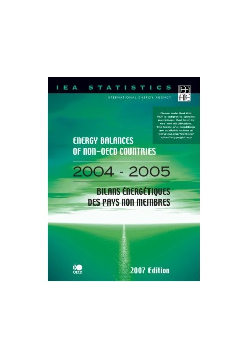 Energy Balances of Non-OECD Countries 2004/2005.