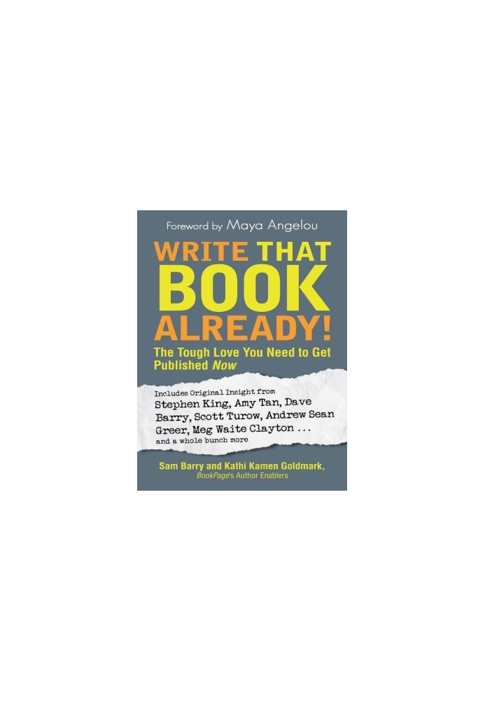 Write That Book Already! The Tough Love You Need to Get Published Now